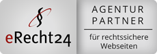 erecht24 siegel agenturpartner rot